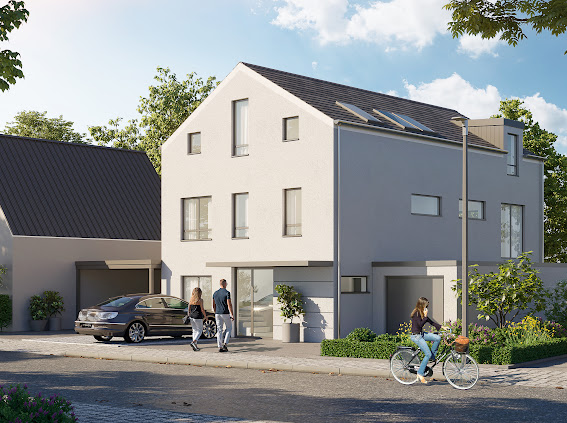 Neubau mit drei barrierefreien Wohnungen in Aystetten